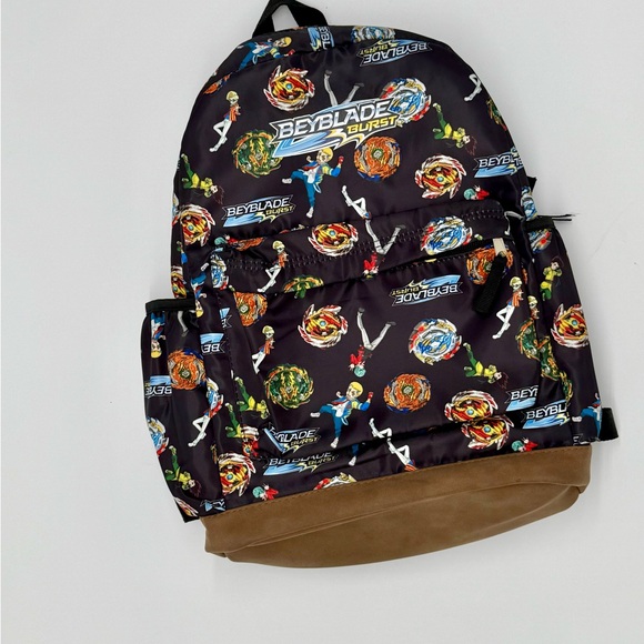BEYBLADE Burst 
Black and Brown Space-Themed Backpack with Suede Bottom - Picture 1 of 5